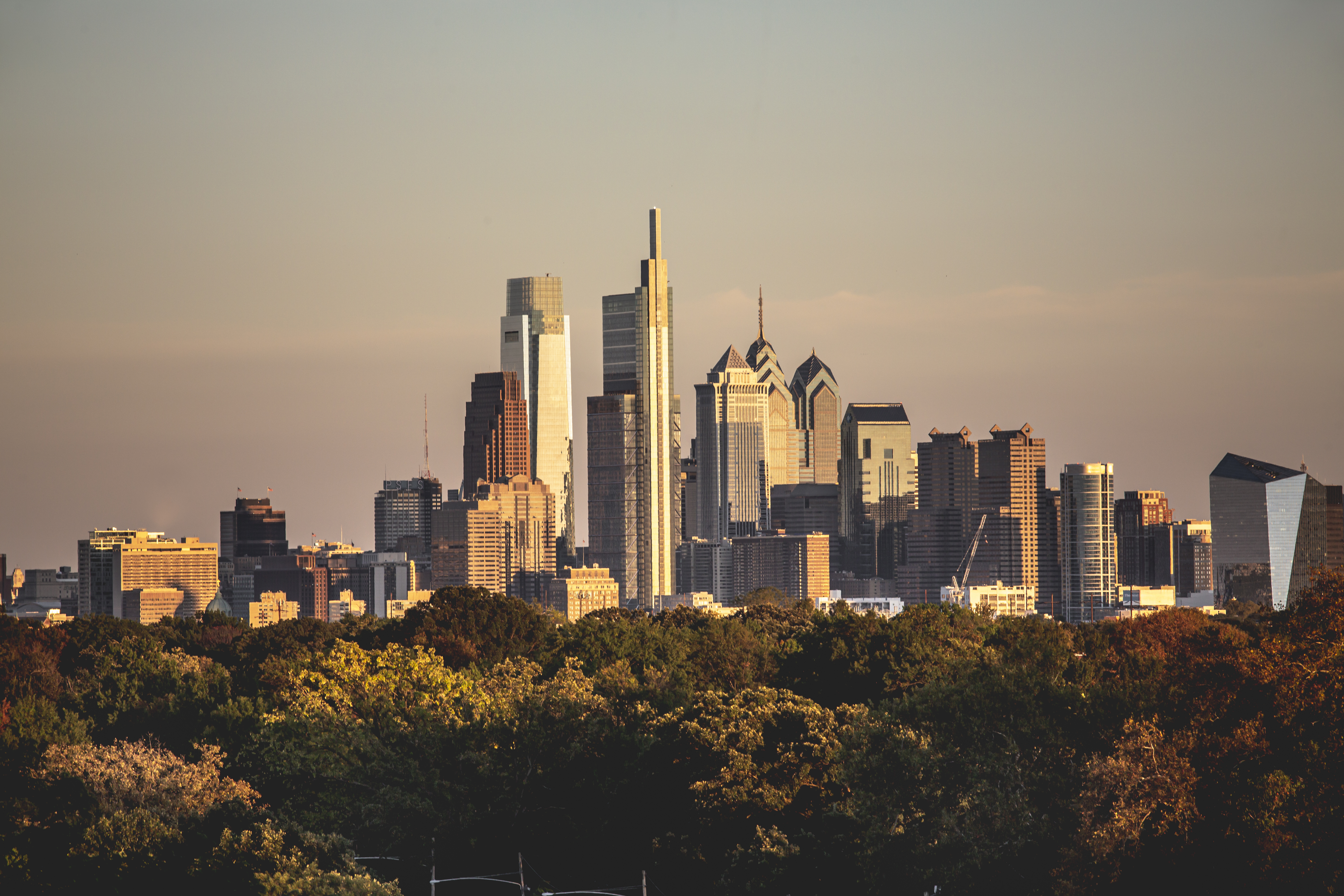 Philadelphia Skyline View from the Mann Center